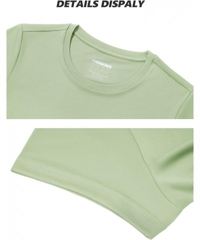 Women's Short Sleeve Shirts Sun Protection T-Shrit UPF 50+ Quick Dry Outdoor Yoga Running Gym Workout Tops Light Green $12.47...