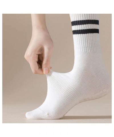 Yoga Pilates Non Slip Grip Socks for Women (3 Pairs) Non Skid Gripper Crew Socks for Yoga Hospital Pilates Barre Home 1 $11.3...