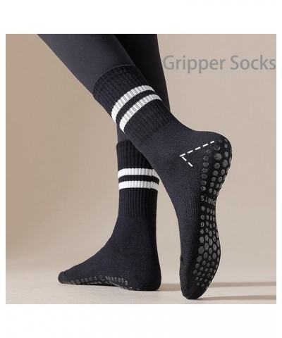 Yoga Pilates Non Slip Grip Socks for Women (3 Pairs) Non Skid Gripper Crew Socks for Yoga Hospital Pilates Barre Home 1 $11.3...