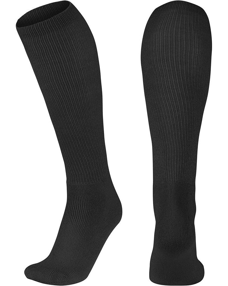 Multi-Sport Athletic Compression Socks for Baseball, Softball, Football, and More Black $5.89 Activewear