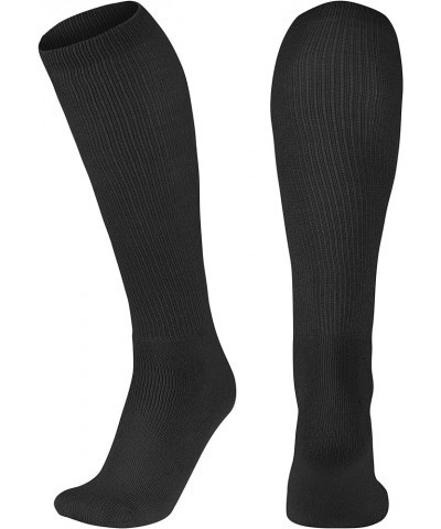 Multi-Sport Athletic Compression Socks for Baseball, Softball, Football, and More Black $5.89 Activewear