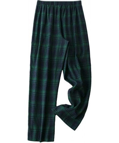 Women's Plus Size Plaid Print Elastic High Waisted Straight Leg Pants Trousers Green $10.50 Pants