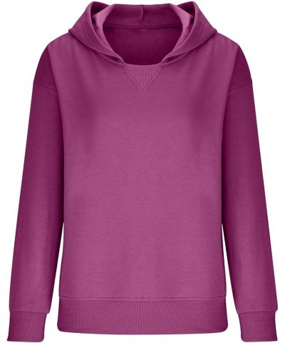 Oversized Sweatshirt for Women Fall Zip Up Pullover Long Sleeve Shirt Casual Sweater Teen Girls Y2K Trendy Clothes E12purple ...