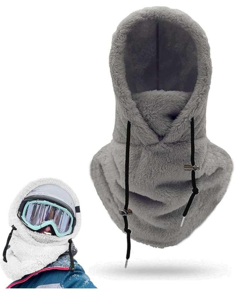 Sherpa Hood, Sherpa Ski Hood, Sherpa Hood Ski Mask, Sherpa Hood Scarf, Wind Resistant Winter Face Mask Gray $10.63 Jackets