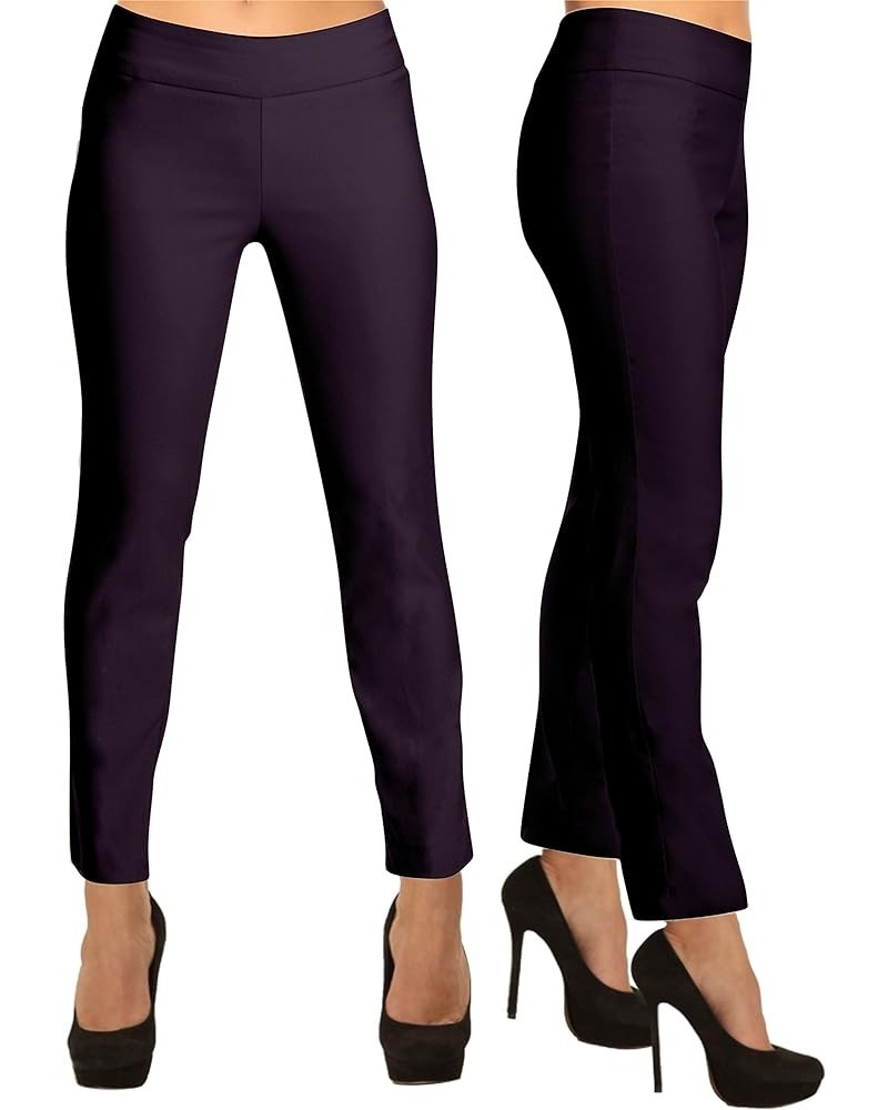 Janet Straight Leg Pull On Pant Aubergine $42.18 Pants