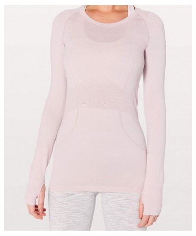 Swiftly Tech Long Sleeve Crew Porcelain Pink $52.22 Shirts