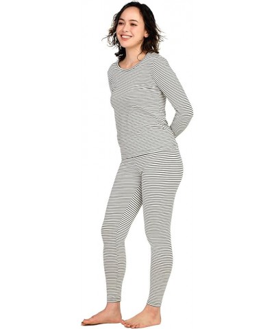 Women's Thermal Underwear Set Fleece Lined Long Johns Top & Bottom Soft Base Layer Light/Mid/Heavy Weight L17/ L41/L44 Thermo...