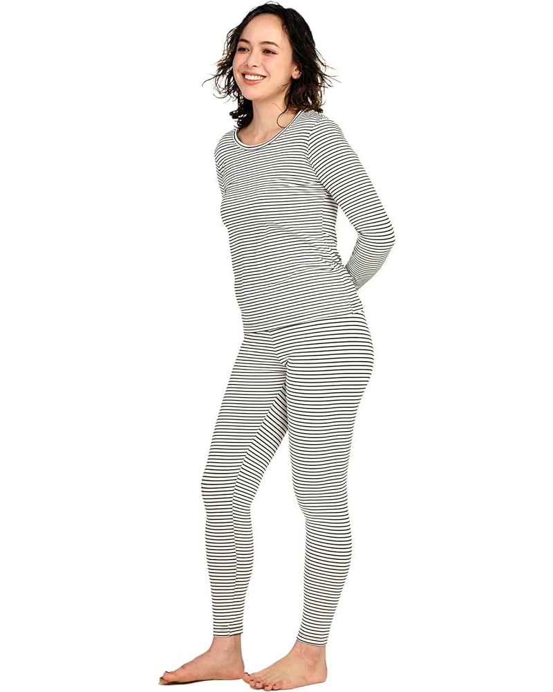 Women's Thermal Underwear Set Fleece Lined Long Johns Top & Bottom Soft Base Layer Light/Mid/Heavy Weight L17/ L41/L44 Thermo...