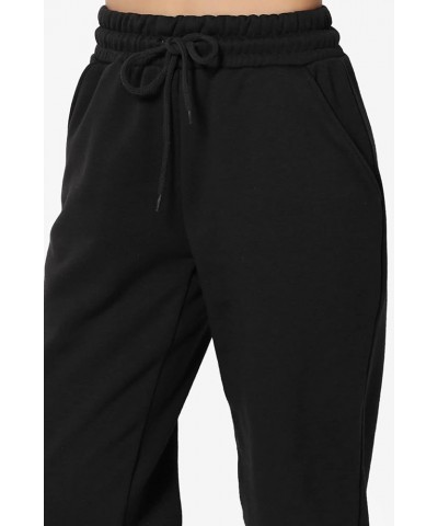 Women's S~3X Lounge FleecePullover Sweatshirt Drawstring Jogger Sweat Pants SET Black $20.00 Activewear