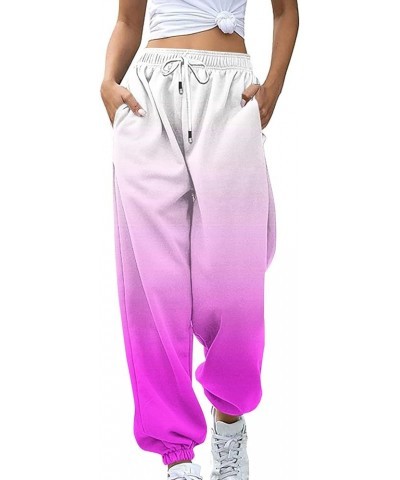 Sweatpants Women Baggy Casual Elastic High Waisted Drawstring Workout Jogger Sweatpants Comfort Athletic Lounge Y2K Pants 20-...