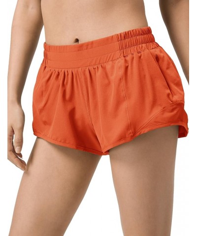 Athletic Shorts for Women,Mesh Lined 2.5"/4" Running Shorts,Quick Dry Active Workout Shorts with Zip Pocket 2.5in Orange $17....