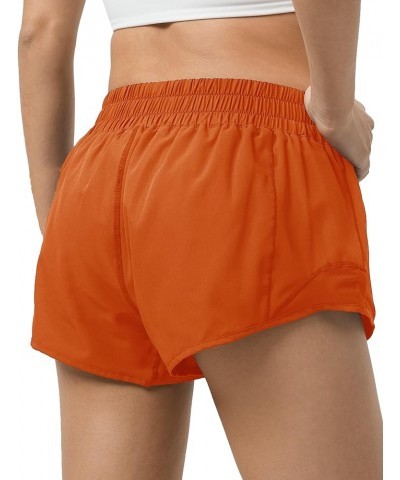 Athletic Shorts for Women,Mesh Lined 2.5"/4" Running Shorts,Quick Dry Active Workout Shorts with Zip Pocket 2.5in Orange $17....