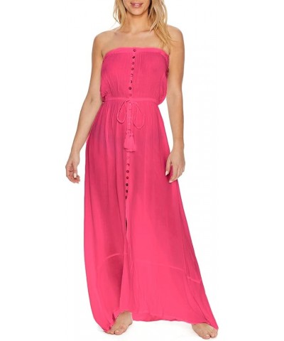 Strapless Maxi Cover-Up Pink $12.00 Swimsuits