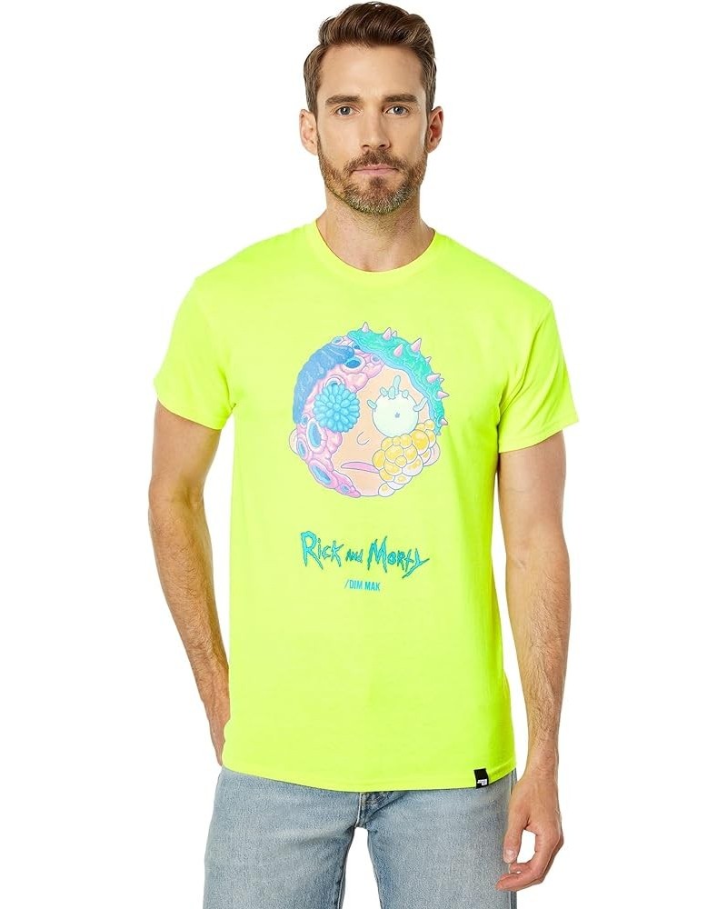 x Rick and Morty - Rick T-Shirt Safety Green $16.41 T-Shirts