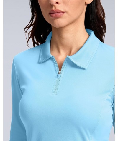 Women's Polo Shirts Lightweight UPF 50+ Long Sleeve Shirts UV Protection Quick Dry Cool Shirts for Women Golf Work Outdoor Li...