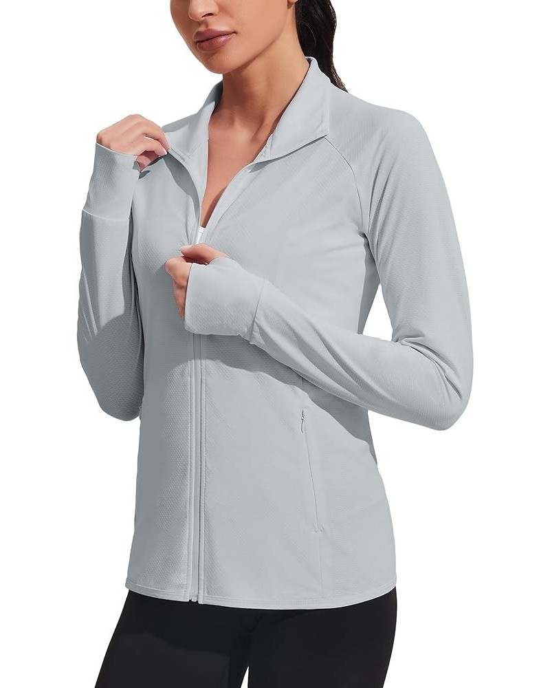 Women's UPF 50+ Sun Protection Hoodie Jacket Long Sleeve Hooded Active Shirts Outdoor Hiking Performance Hoodless Grey $17.39...