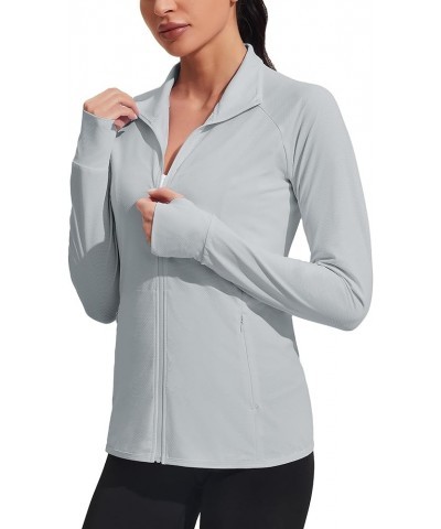 Women's UPF 50+ Sun Protection Hoodie Jacket Long Sleeve Hooded Active Shirts Outdoor Hiking Performance Hoodless Grey $17.39...