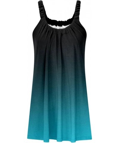 Summer Dresses for Women 2024 Casual Sleeveless Beach Dresses Cover Ups Vacation Short Tank Sun Dress B3-green $8.47 Dresses