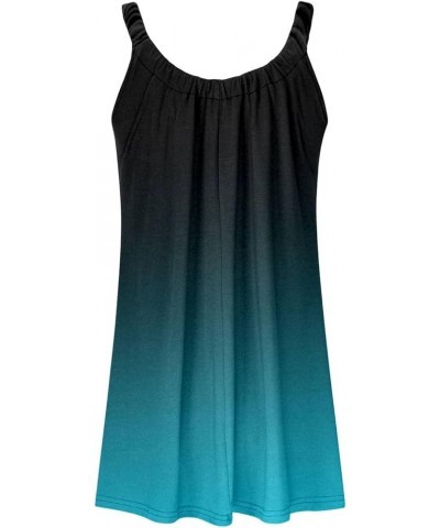 Summer Dresses for Women 2024 Casual Sleeveless Beach Dresses Cover Ups Vacation Short Tank Sun Dress B3-green $8.47 Dresses