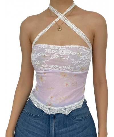 Women Y2k Tube Top Sexy Cami Tops Going Out Summer Outfits C2 Pink $10.19 Tanks