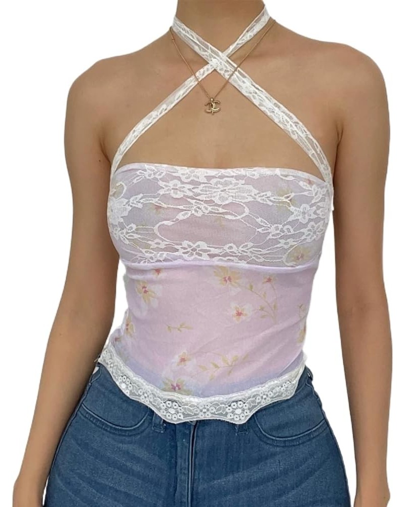 Women Y2k Tube Top Sexy Cami Tops Going Out Summer Outfits C2 Pink $10.19 Tanks