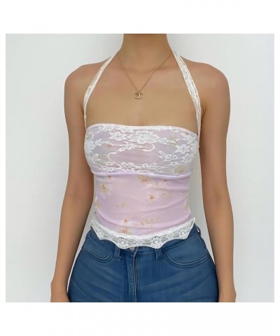 Women Y2k Tube Top Sexy Cami Tops Going Out Summer Outfits C2 Pink $10.19 Tanks