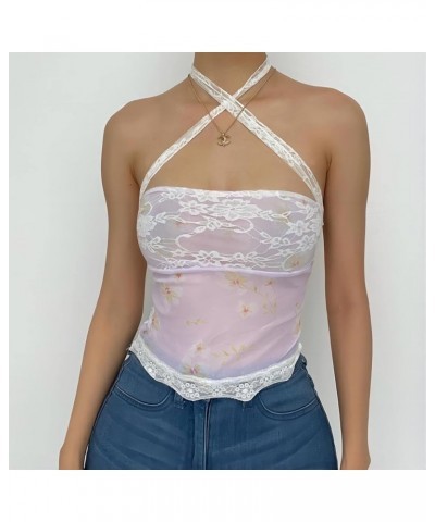 Women Y2k Tube Top Sexy Cami Tops Going Out Summer Outfits C2 Pink $10.19 Tanks